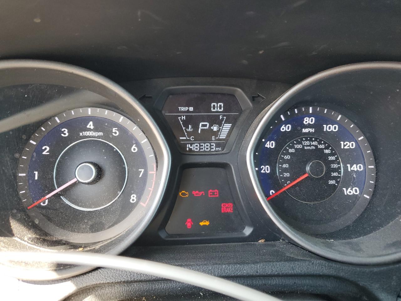 2016 Hyundai Elantra VIN 5NPDH4AE5GH771689 Copart auction photo, mechanical damage thumbnail 9