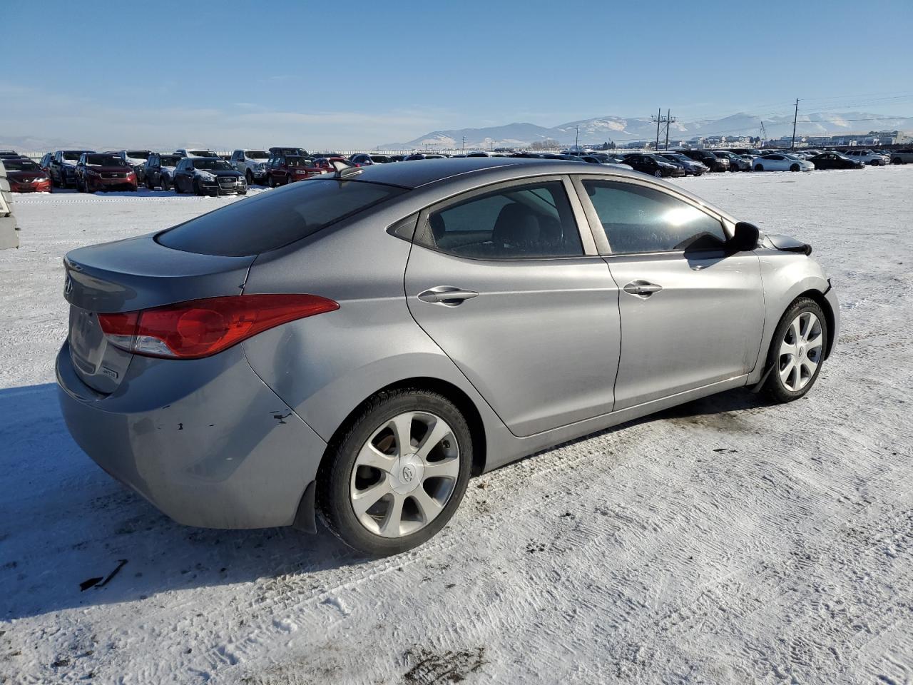 2013 Hyundai Elantra VIN KMHDH4AE6DU592767 Copart auction photo, front end / minor dent/scratches damage thumbnail 3