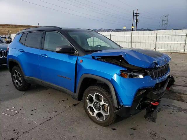 2022 Jeep Compass VIN 3C4NJDDB6NT124662 Copart auction photo, front end / undercarriage damage thumbnail 11