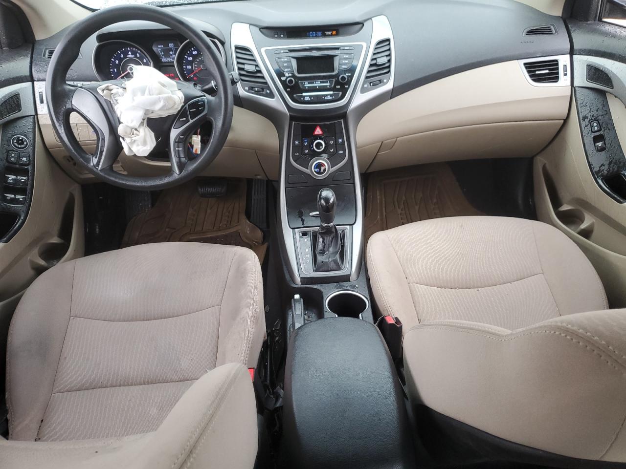 2016 Hyundai Elantra VIN 5NPDH4AE5GH756626 Copart auction photo, vandalism / front end damage thumbnail 8