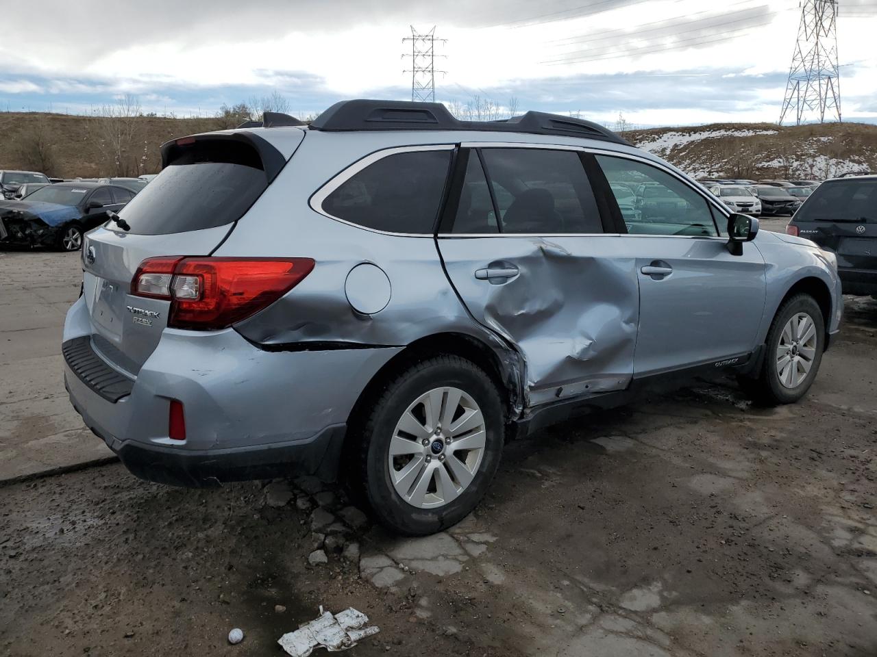 2017 Subaru Outback VIN 4S4BSADC0H3309003 Copart auction photo, side / rear end damage thumbnail 3