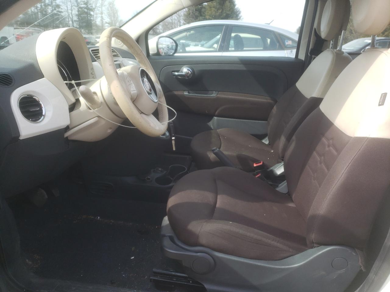 2015 Fiat 500 VIN 3C3CFFDR6FT619824 Copart auction photo, all over damage thumbnail 7