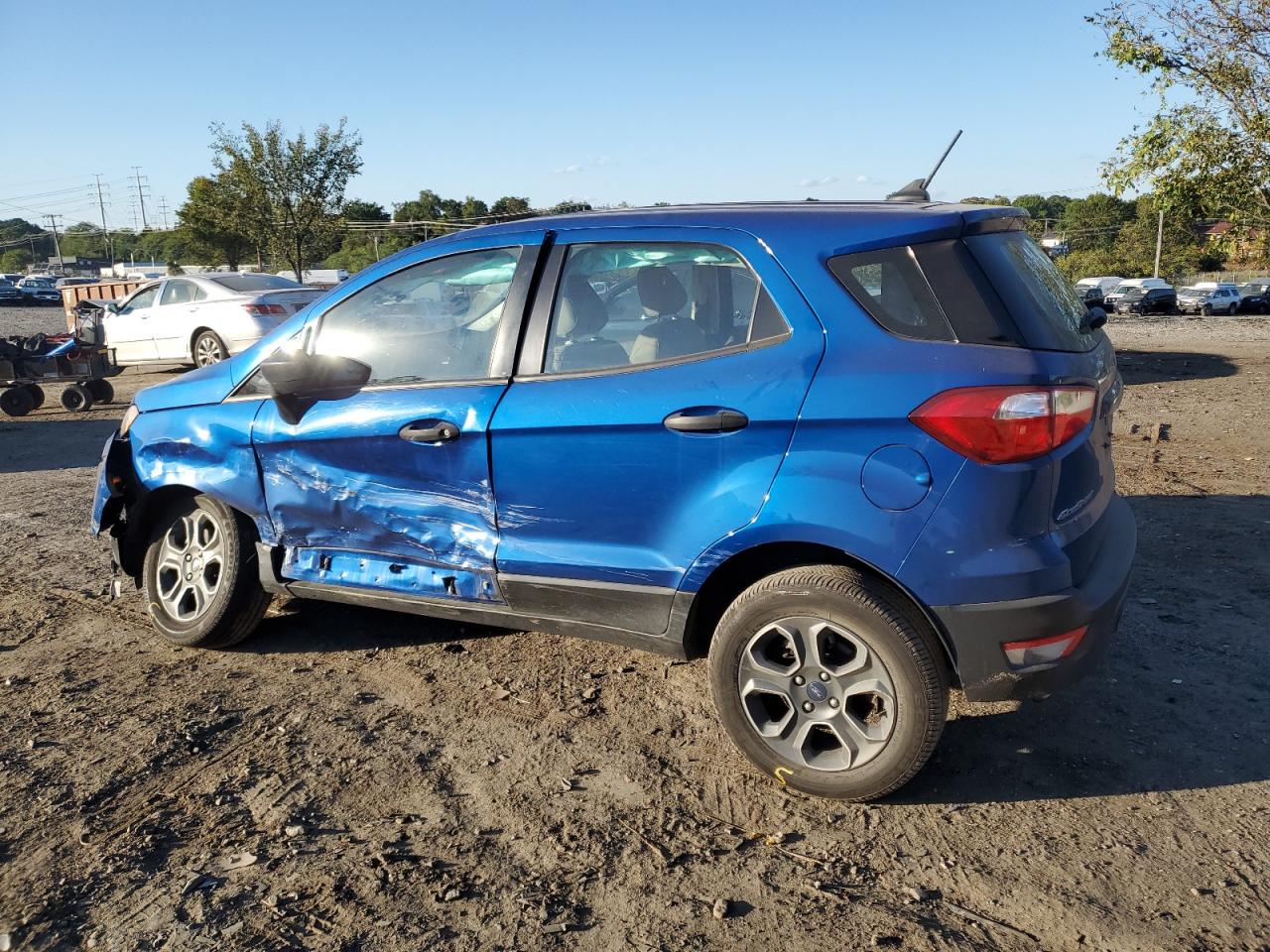 2020 Ford EcoSport VIN MAJ6S3FL4LC383019 Copart auction photo, side / front end damage thumbnail 2