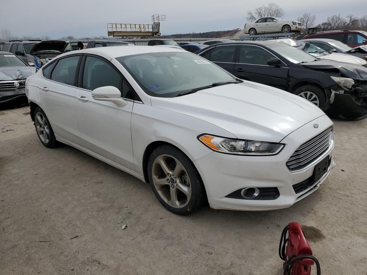 2014 Ford Fusion VIN 3FA6P0H70ER377559 Copart auction photo, rear end damage thumbnail 4