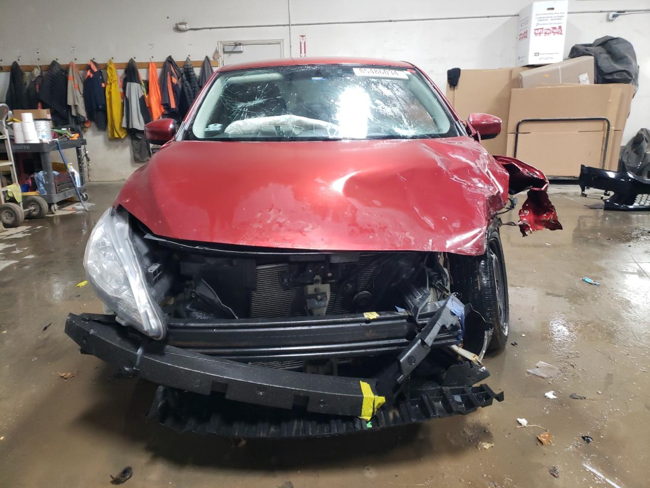2015 Nissan Sentra VIN 3N1AB7AP0FY357375 Copart auction photo, front end damage thumbnail 5