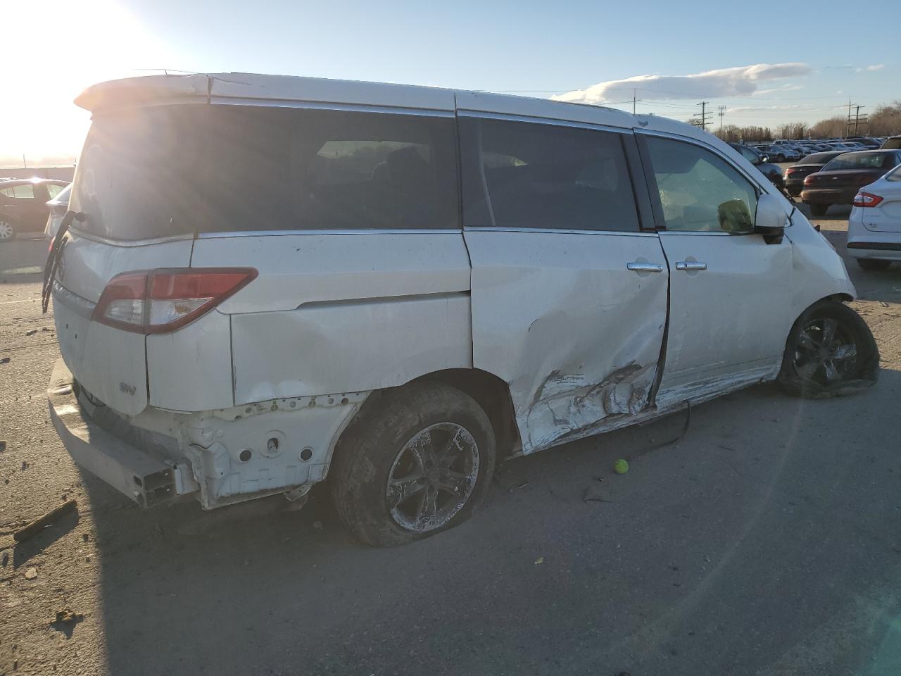 2015 Nissan Quest VIN JN8AE2KP6F9133379 Copart auction photo, rollover / undercarriage damage thumbnail 3