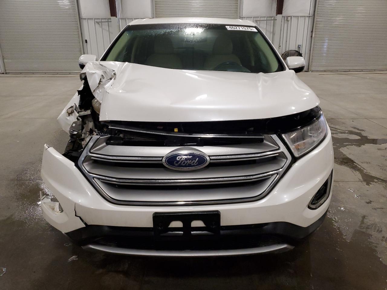 2015 Ford Edge VIN 2FMTK4J97FBB90135 Copart auction photo, front end / side damage thumbnail 5