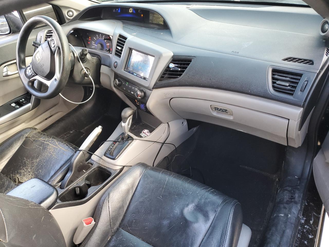 2012 Honda Civic VIN 2HGFG3B80CH541383 Copart auction photo, side damage thumbnail 8