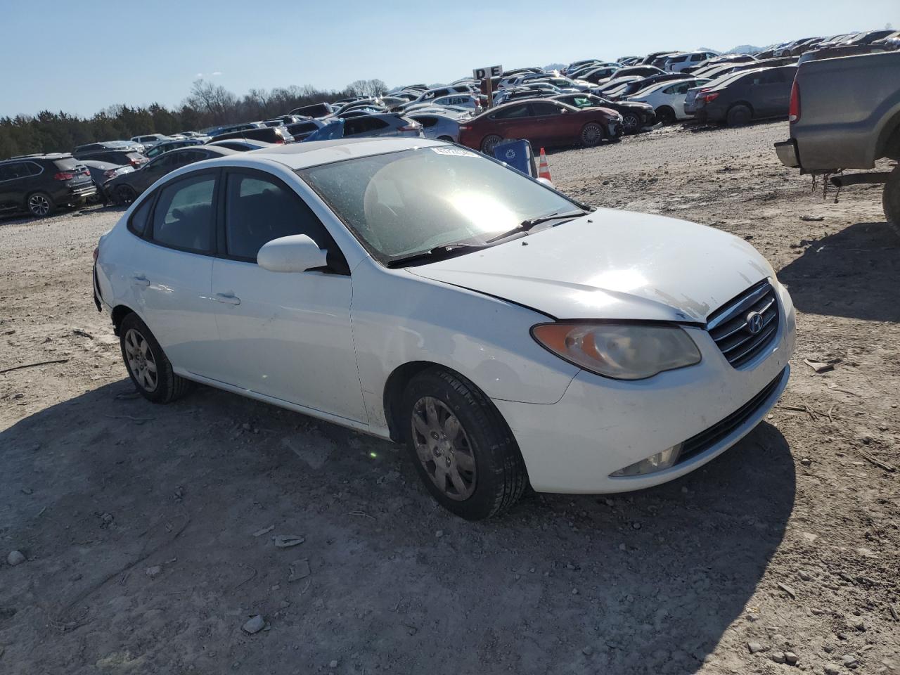 2007 Hyundai Elantra VIN KMHDU46D37U098351 Copart auction photo, rear end damage thumbnail 4