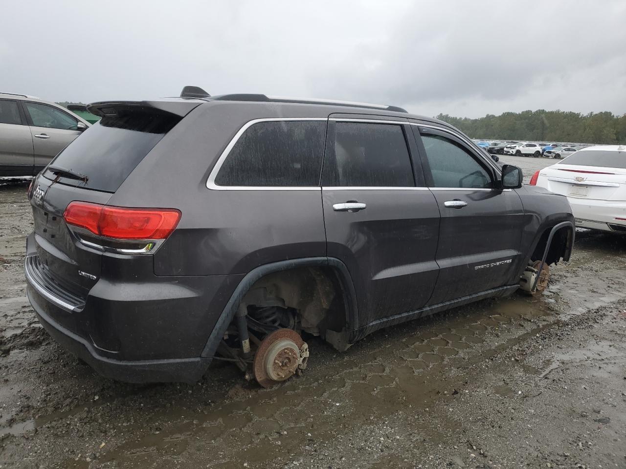 2014 Jeep Grand Cherokee VIN 1C4RJFBGXEC443943 Copart auction photo, side damage thumbnail 3