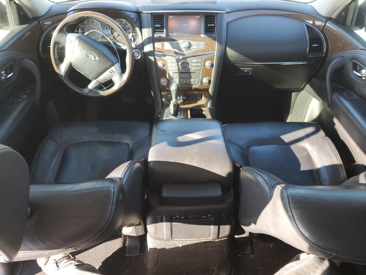 2017 Infiniti QX80 VIN JN8AZ2NF1H9642371 Copart auction photo, front end / side damage thumbnail 8