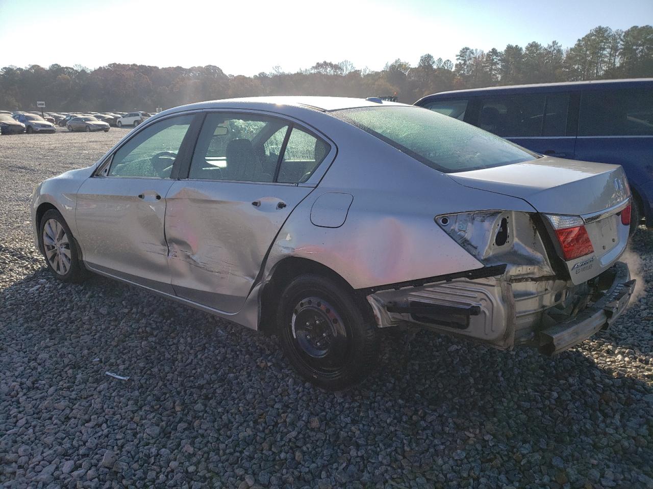 2014 Honda Accord VIN 1HGCR2F81EA130321 Copart auction photo, side / rear end damage thumbnail 2