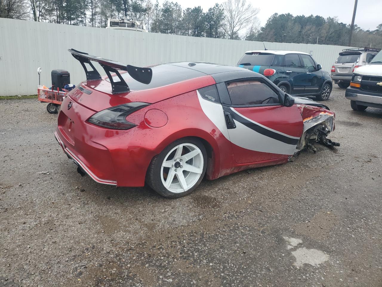 2011 Nissan 370Z VIN JN1AZ4EH5BM551863 Copart auction photo, front end / side damage thumbnail 3