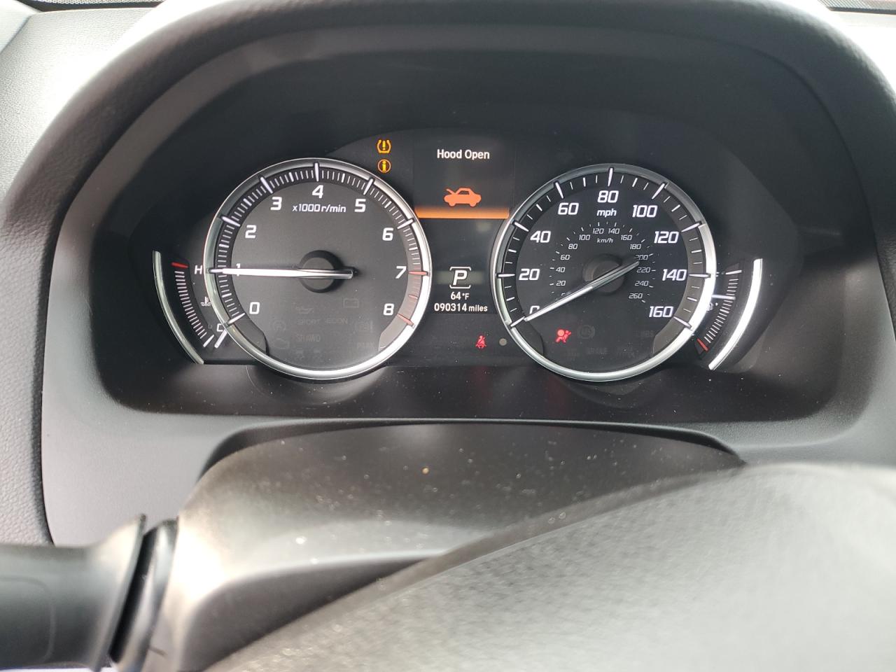 2020 Acura TLX VIN 19UUB1F51LA008130 Copart auction photo, front end damage thumbnail 9