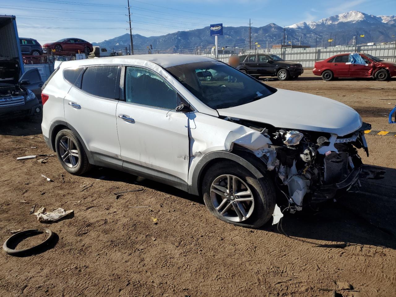 2017 Hyundai Santa Fe VIN 5XYZTDLB7HG391558 Copart auction photo, all over damage thumbnail 4