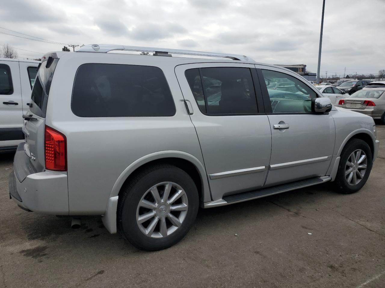 2010 Infiniti QX56 VIN 5N3ZA0NE5AN901929 Copart auction photo, all over damage thumbnail 3