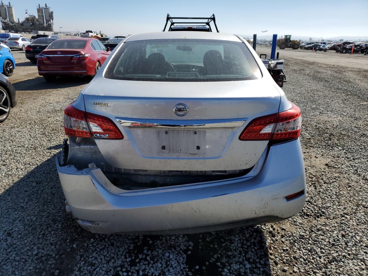 2015 Nissan Sentra VIN 3N1AB7AP2FY257598 Copart auction photo, rear end / side damage thumbnail 6