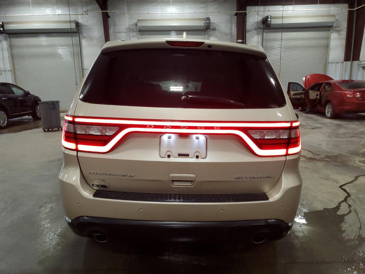 2014 Dodge Durango VIN 1C4RDJEG8EC550866 Copart auction photo, front end / side damage thumbnail 6