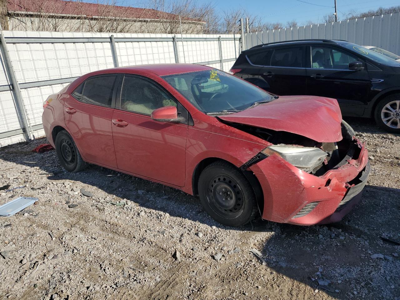 2014 Toyota Corolla VIN 2T1BURHE2EC100034 Copart auction photo, all over damage thumbnail 4