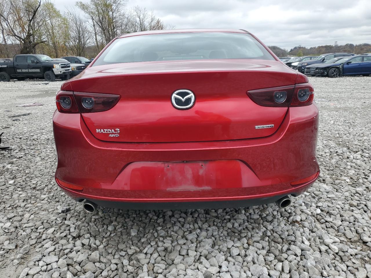 2019 Mazda 3 VIN JM1BPBAM2K1121367 Copart auction photo, side damage thumbnail 6