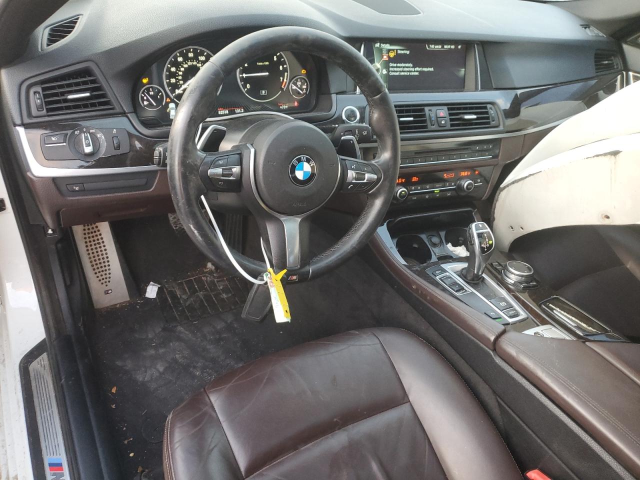 2014 BMW 5er VIN WBA5B1C50ED477778 Copart auction photo, water/flood damage thumbnail 8