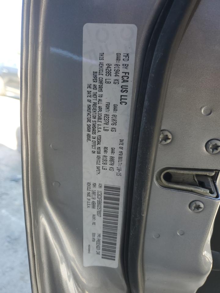 2016 Dodge Dart VIN 1C3CDFBB6GD578937 Copart auction photo, side / rear end damage thumbnail 12
