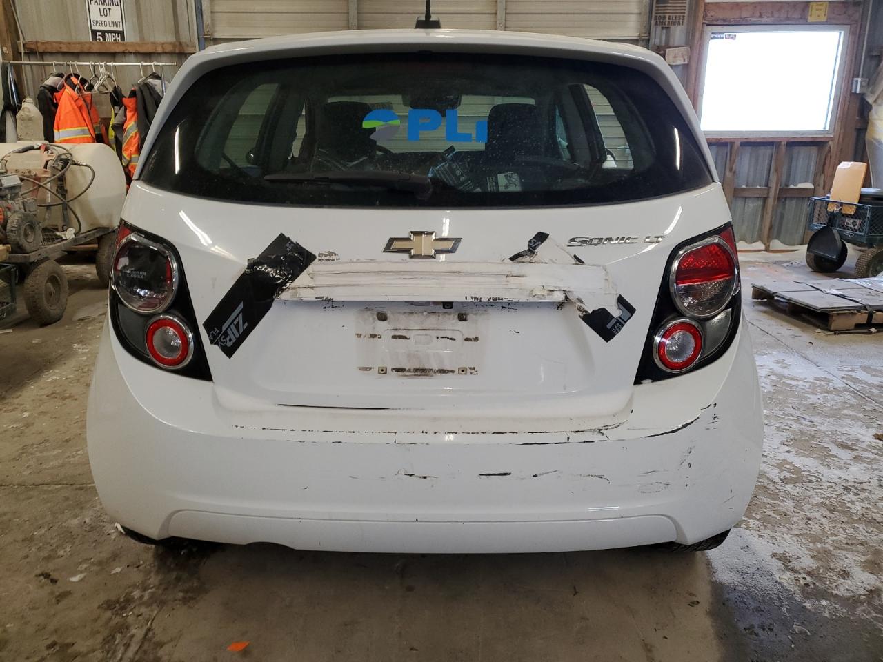 2016 Chevrolet Sonic VIN 1G1JC6SH9G4163808 Copart auction photo, front end / vandalism damage thumbnail 6