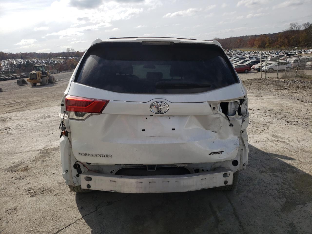 2019 Toyota Highlander VIN 5TDZARFH7KS048441 Copart auction photo, all over damage thumbnail 6