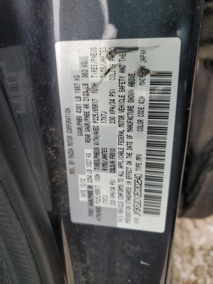 2014 Mazda CX-5 VIN JM3KE2CY2E0302640 Copart auction photo, mechanical damage thumbnail 13