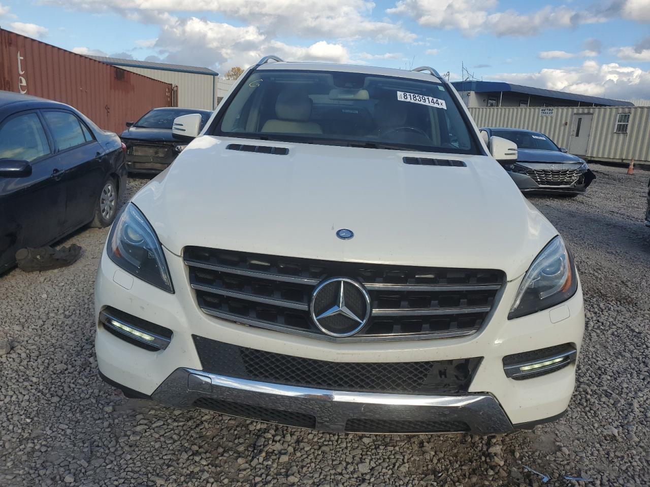 2013 Mercedes-Benz M-klasse VIN 4JGDA5HB4DA197140 Copart auction photo, undercarriage damage thumbnail 5
