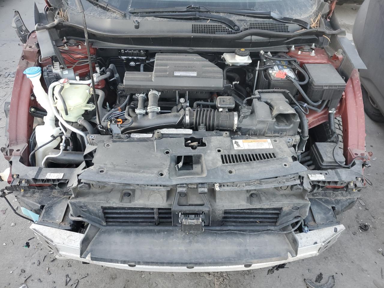 2017 Honda CR-V VIN 2HKRW2H92HH620853 Copart auction photo, front end damage thumbnail 12