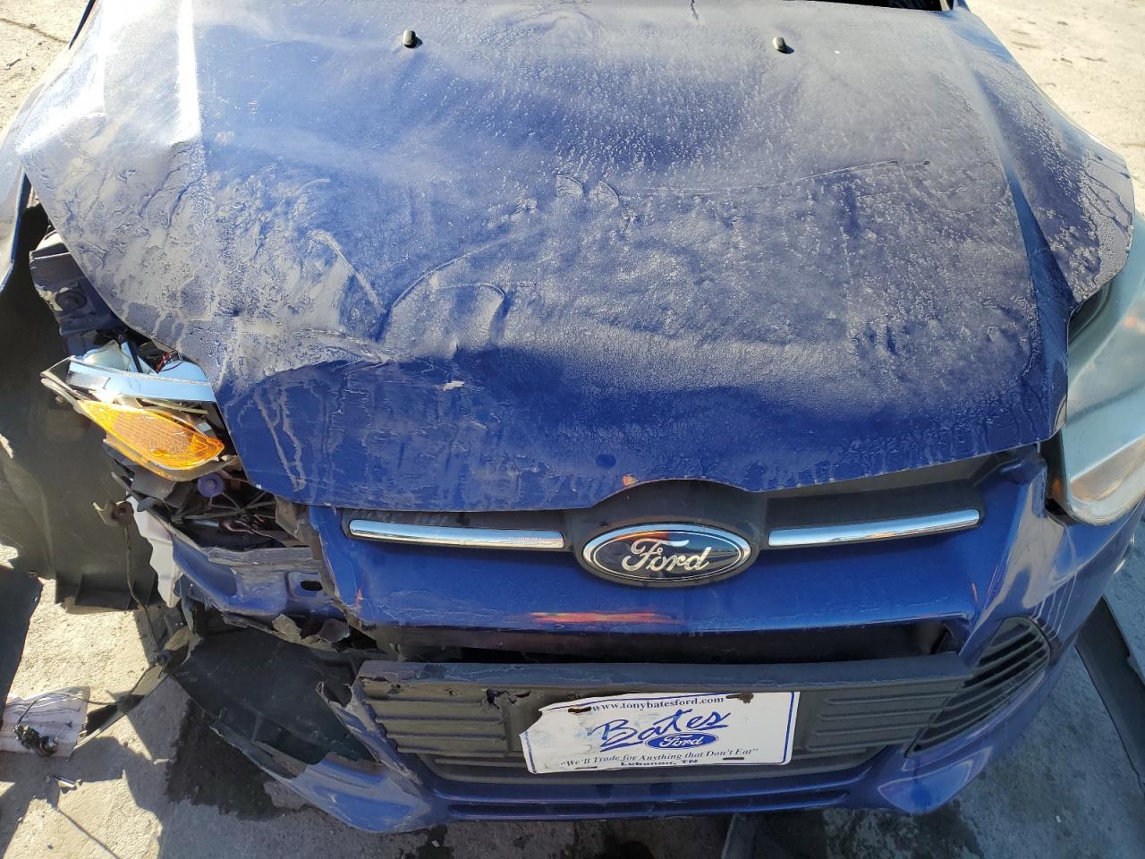 2012 Ford Focus VIN 1FAHP3F24CL456259 Copart auction photo, side / front end damage thumbnail 12
