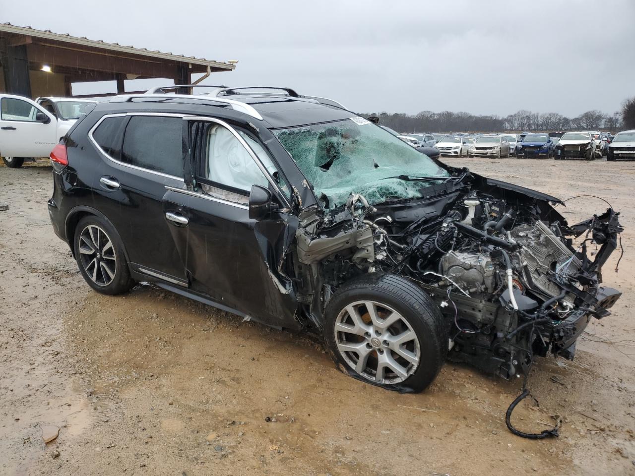 2017 Nissan Rogue VIN JN8AT2MT9HW150536 Copart auction photo, front end / side damage thumbnail 4