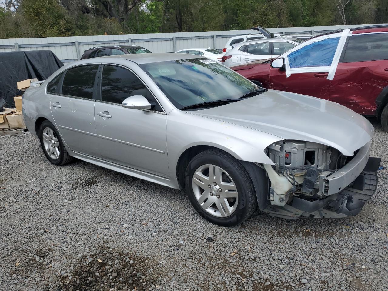 2012 Chevrolet Impala VIN 2G1WG5E35C1266640 Copart auction photo, front end / side damage thumbnail 4