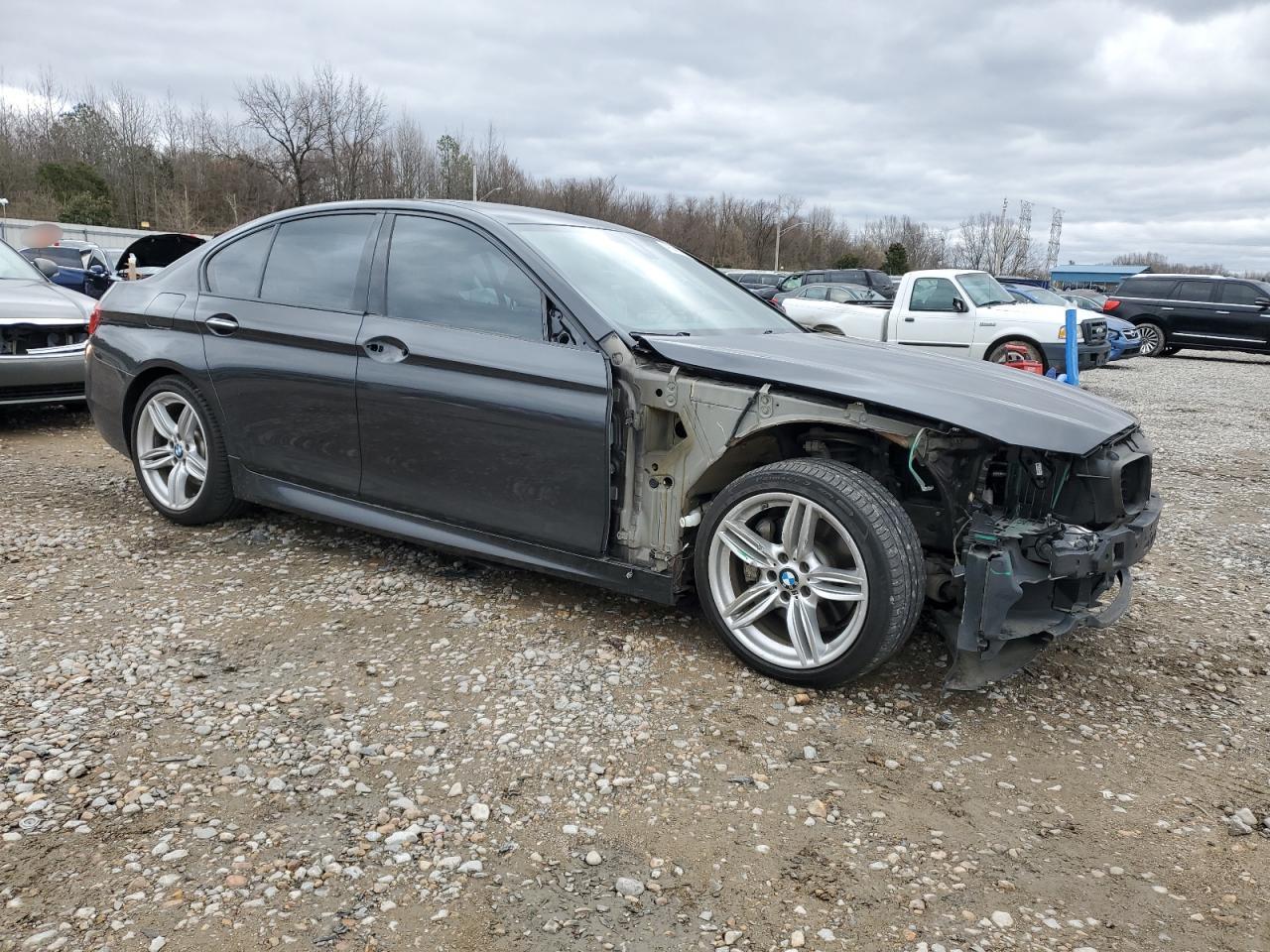 2015 BMW 5er VIN WBAXA5C57FD691414 Copart auction photo, front end damage thumbnail 4