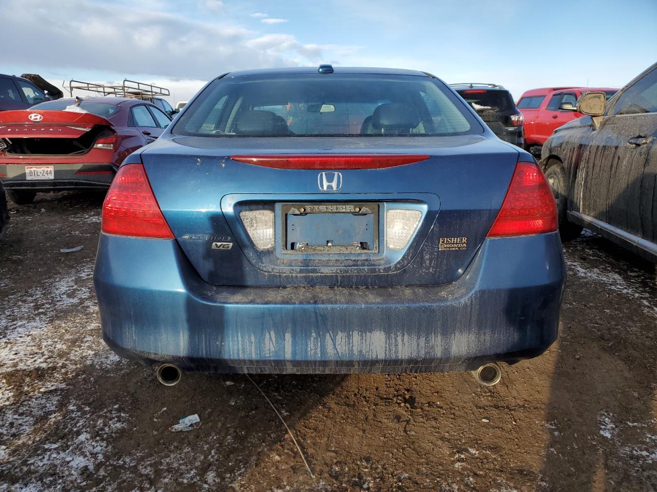 2006 Honda Accord VIN 1HGCM66536A009366 Copart auction photo, side damage thumbnail 6