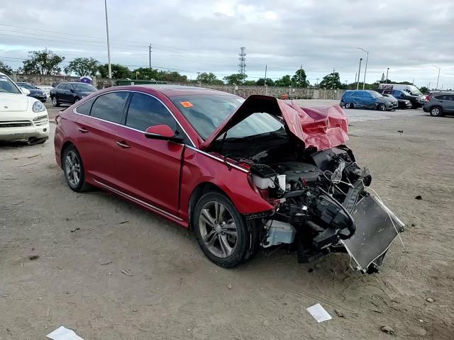 2018 Hyundai Sonata VIN 5NPE34AF8JH707987 Copart auction photo, front end / rear end damage thumbnail 10
