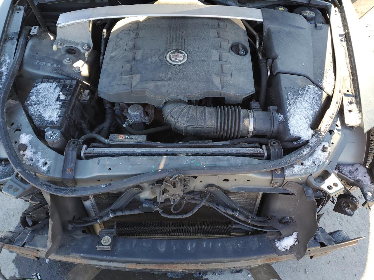 2011 Cadillac CTS VIN 1G6DS5ED8B0155938 Copart auction photo, front end / side damage thumbnail 11