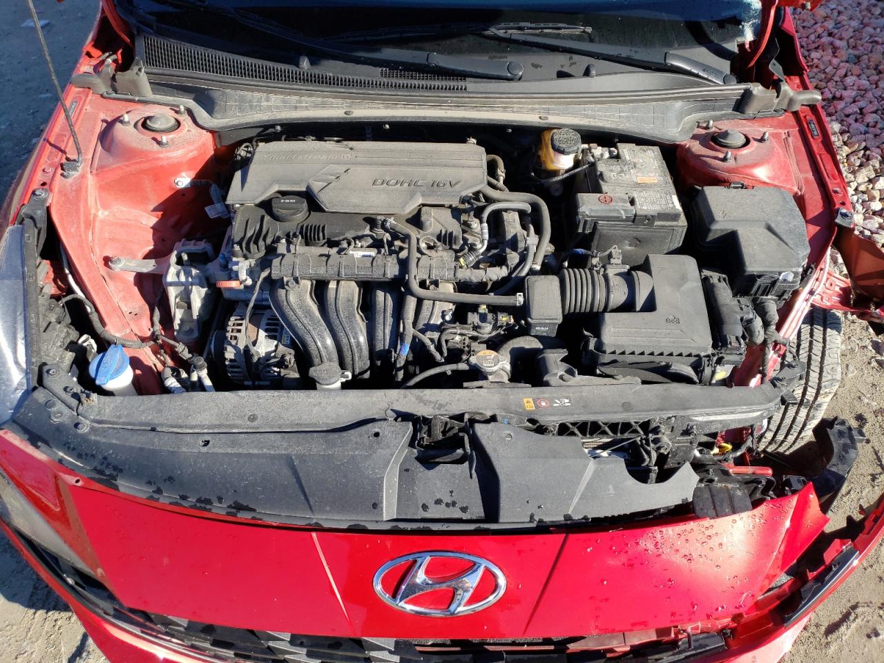 2022 Hyundai Elantra VIN 5NPLM4AG3NH054651 Copart auction photo, front end / side damage thumbnail 13