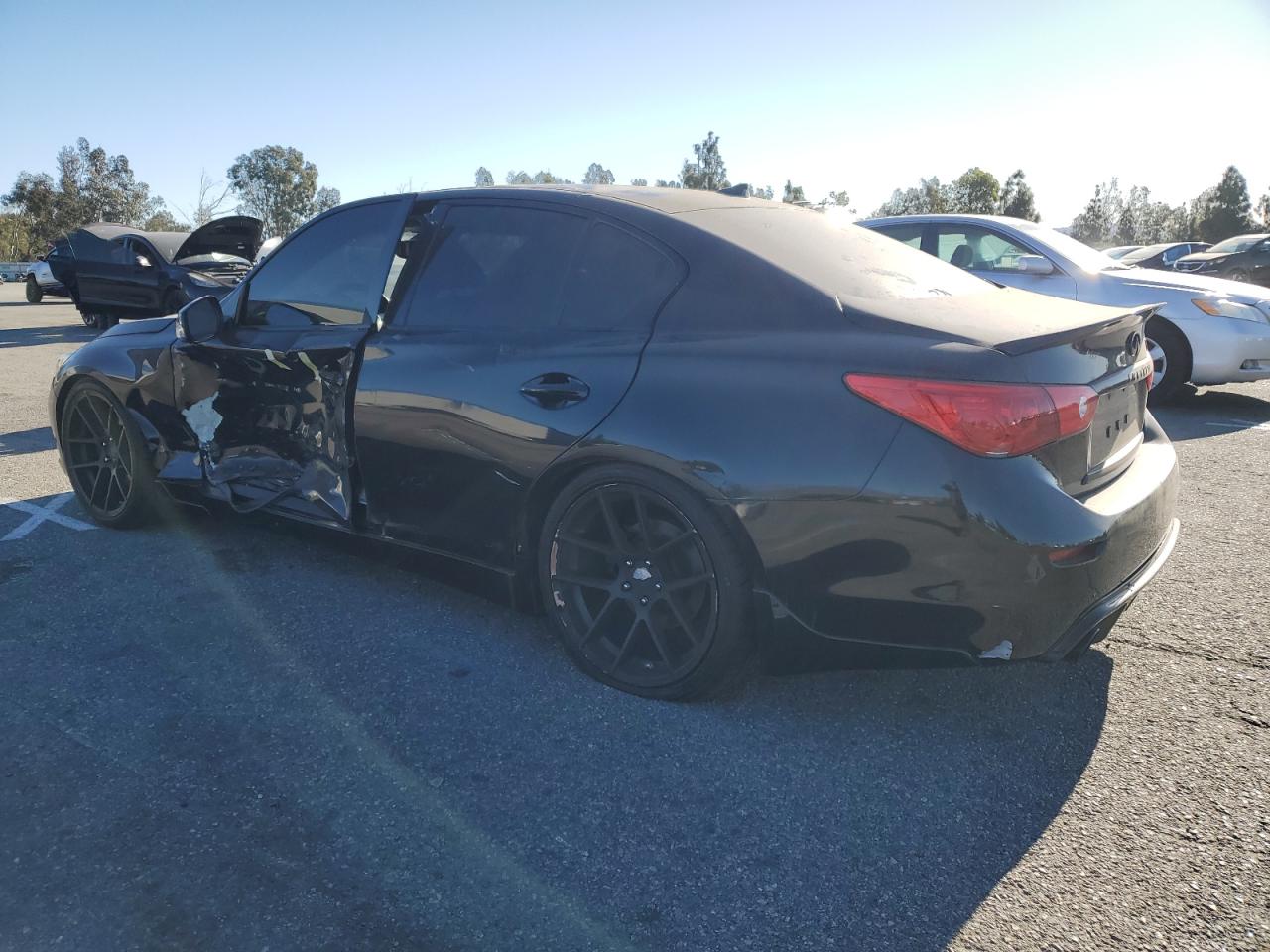 2017 Infiniti Q50 VIN JN1EV7AP4HM741786 Copart auction photo, side damage thumbnail 2