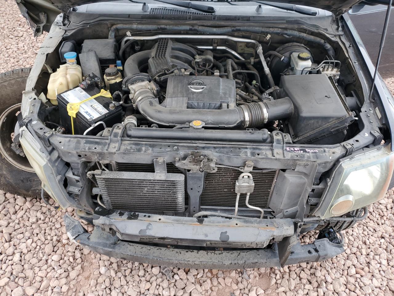 2010 Nissan XTerra VIN 5N1AN0NU0AC505176 Copart auction photo, front end / side damage thumbnail 12