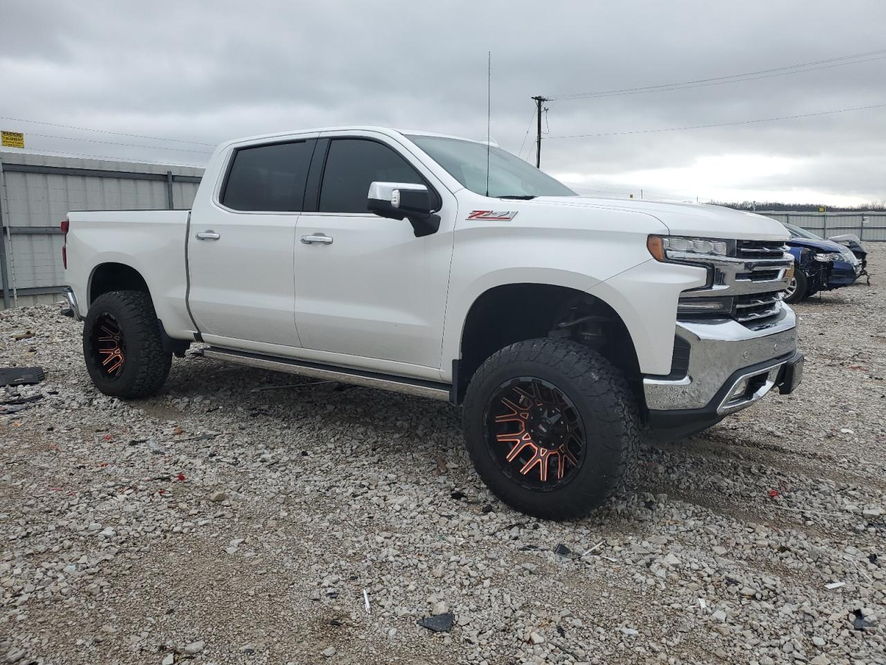 2020 Chevrolet Silverado VIN 1GCUYGEL8LZ216409 Copart auction photo, side damage thumbnail 4