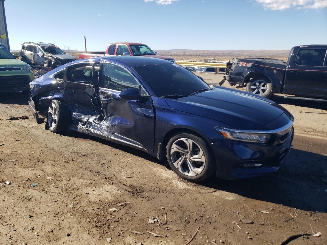 2020 Honda Accord VIN 1HGCV1F49LA020987 Copart auction photo, side damage thumbnail 4