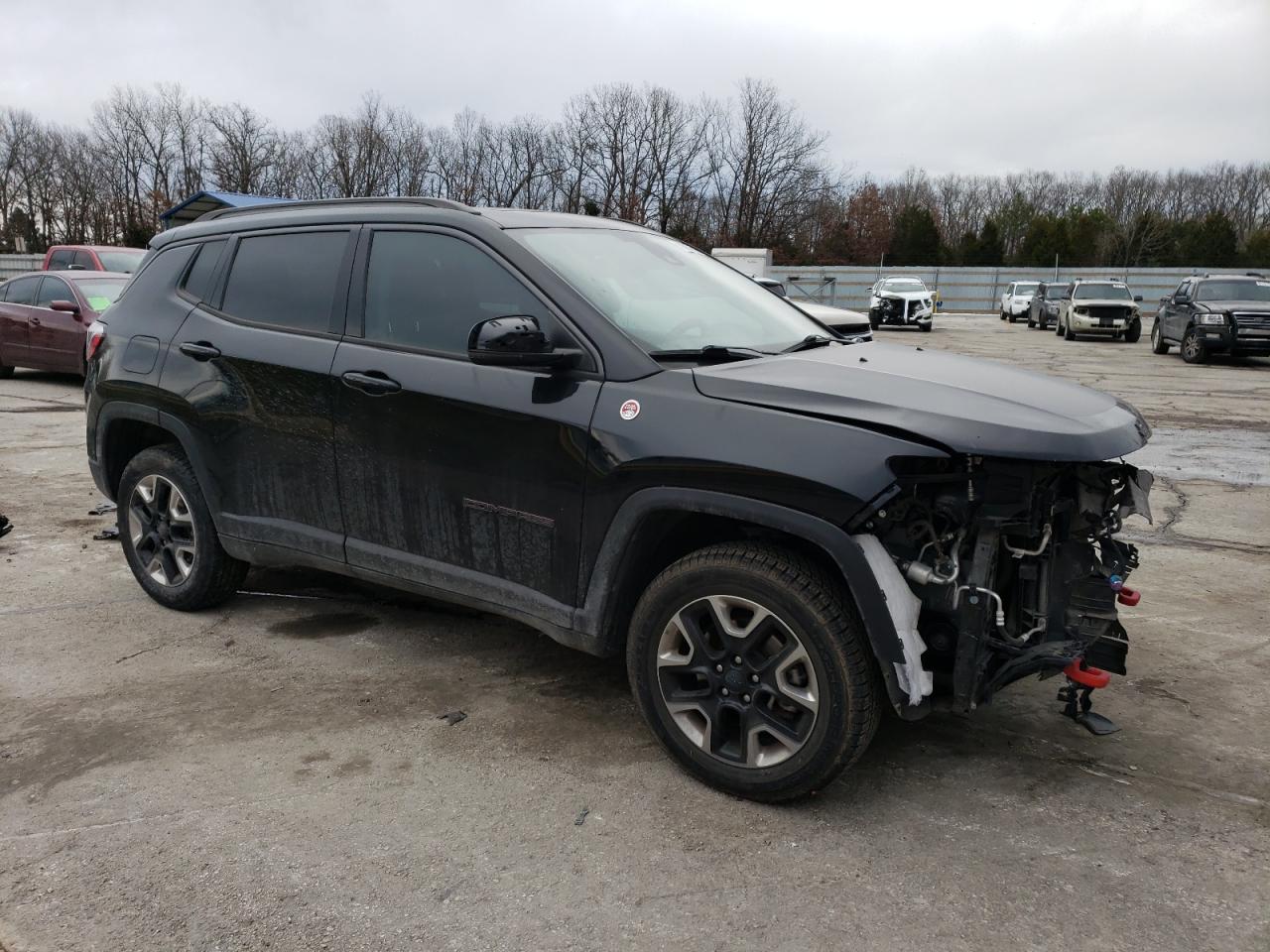 2018 Jeep Compass VIN 3C4NJDDB6JT238221 Copart auction photo, front end / hail damage thumbnail 4