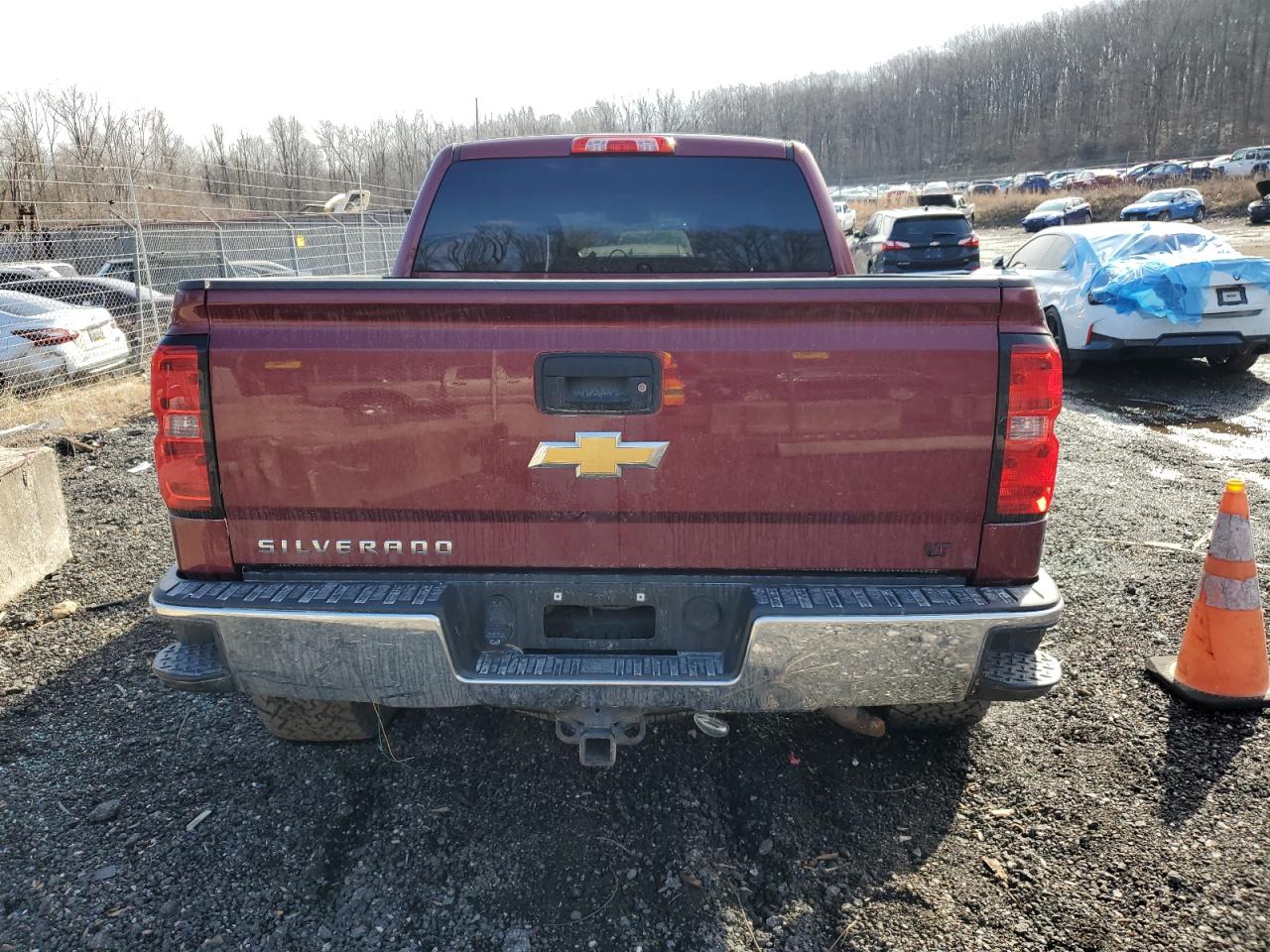 2015 Chevrolet Silverado VIN 3GCUKREC3FG200099 Copart auction photo, front end / undercarriage damage thumbnail 6