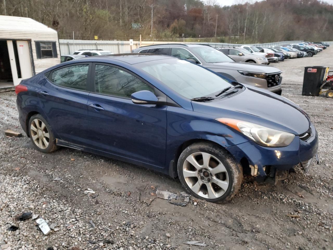 2013 Hyundai Elantra VIN KMHDH4AE4DU667773 Copart auction photo, front end damage thumbnail 4