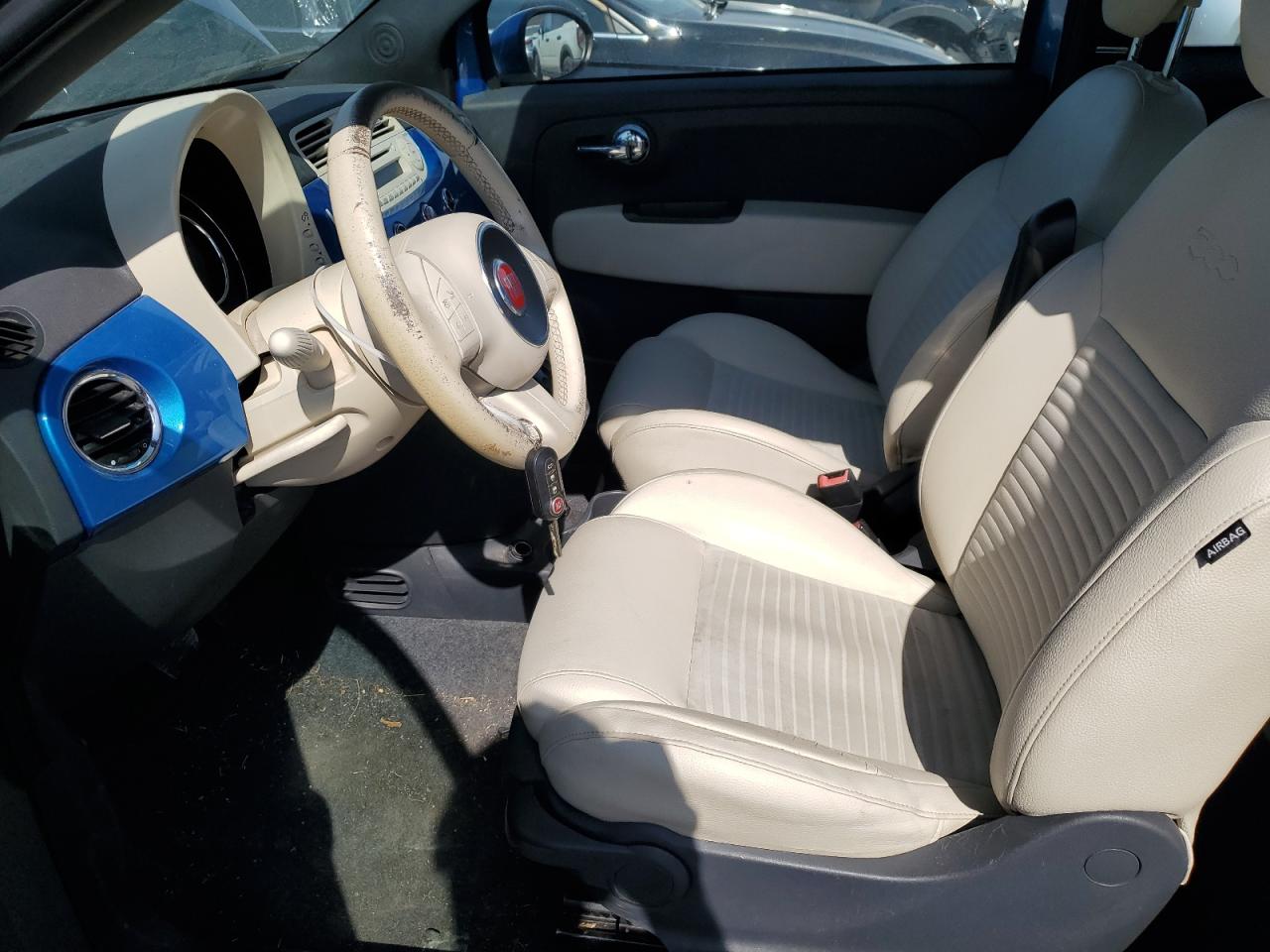 2015 Fiat 500 VIN 3C3CFFBR3FT560654 Copart auction photo, rear end damage thumbnail 7