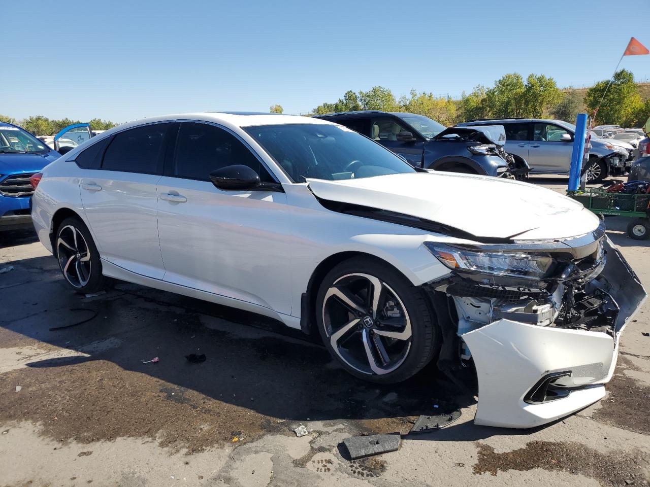 2022 Honda Accord VIN 1HGCV2F38NA020754 Copart auction photo, front end damage thumbnail 4