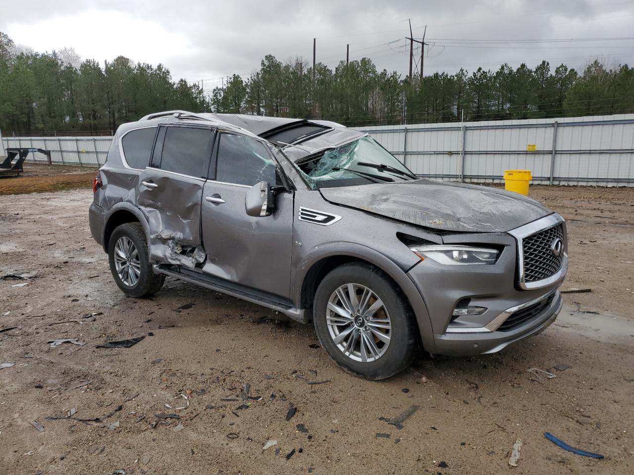 2019 Infiniti QX80 VIN JN8AZ2NE9K9231878 Copart auction photo, rollover damage thumbnail 4
