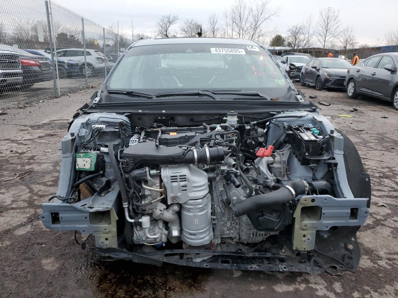 2022 Honda Accord VIN 1HGCV2F95NA800120 Copart auction photo, stripped damage thumbnail 5